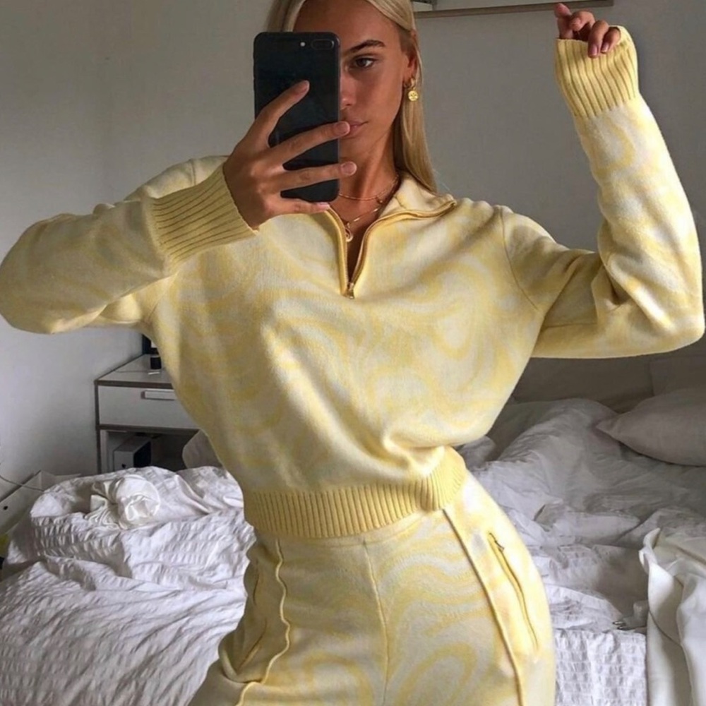 House of Sunny The Bay Tracksuit Top - Blonde